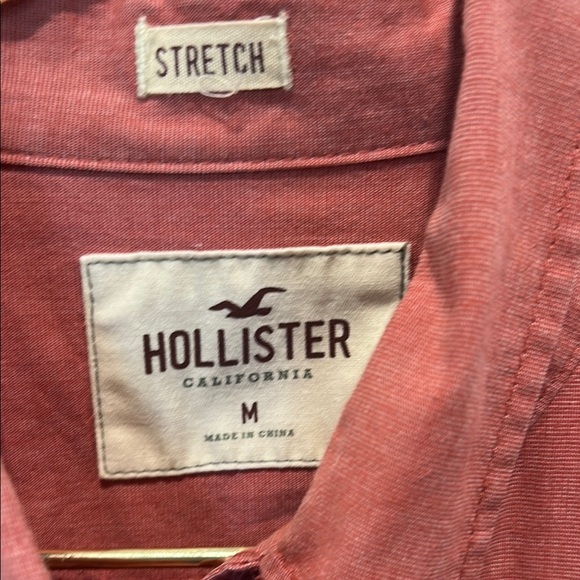 Hollister Red Casual Button Down Shirt - Picture 2 of 4